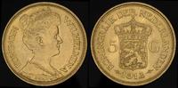 5 guldenów 1912, złoto 3.36 g