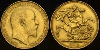 2 funty 1902, wybito 46.000 sztuk, złoto 15.97 g