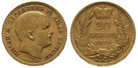 20 dinarów 1879/A, złoto 6.41 g, Friedberg 3