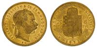 20 franków=8 forintów 1873, złoto 6.44 g