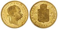 20 franków= 8 forintów 1873/KB, Kremnica, złoto 