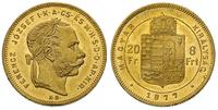 20 franków= 8 forintów 1877, złoto 6.46 g