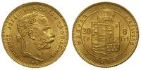 20 franków = 8 forintów 1879/KB, Kremnica, złoto