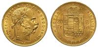20 franków = 8 forintów 1889, Kremnica, złoto 6.