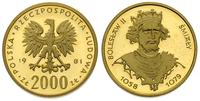 2.000 złotych 1981, Bolesław Śmiały, złoto 8.01 