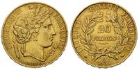 20 franków 1851/A, Paryż, złoto 6.41 g