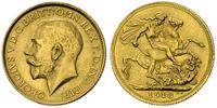 1 sovereign 1918, złoto 7.99 g, rzadki