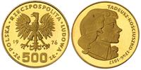 500 złotych 1976, Tadeusz Kościuszko, złoto 29.8
