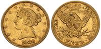 5 dolarów 1880, Filadelfia, złoto 8.36 g