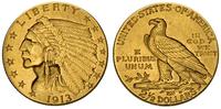 2 1/2 dolara 1913, Filadelfia, złoto 4,17 g