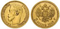 5 rubli 1901, złoto 4,30 g