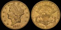 20 dolarów 1881/S, San Francisco, złoto 33.42 g