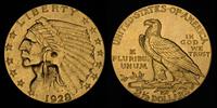 2 1/2 dolara 1928, Filadelfia, złoto 4.17 g, lek