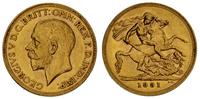 1 funt 1931, Pretoria, złoto 7.99 g