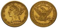 5 dolarów 1881, Filadelfia, złoto 8.36 g