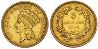 3 dolary 1874, złoto 4.99 g