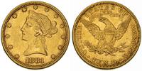 10 dolarów 1881, Filadelfia, złoto 16.63 g