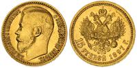 15 rubli 1897, złoto 12.90 g