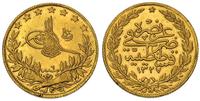 100 kurush 1333 AH(1915), złoto 7.18 g