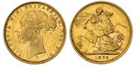 funt 1873/M, Melbourne, złoto 7.98 g