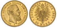 20 marek 1888, Berlin, złoto 7.98 g