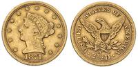 2 1/2  dolara 1871/S, San Francisco, złoto 4.14 