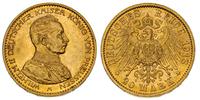 20 marek 1913, złoto 7.96 g, cesarz w mundurze, 