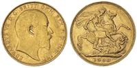 1 funt 1908, Londyn, złoto 7.96 g