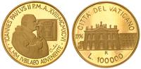 100.000 lirów 1996, złoto 14.96 g, wybito tylko 