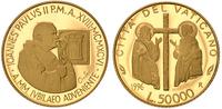 50.000 lirów 1996, złoto 7.50 g, wybito tylko 60