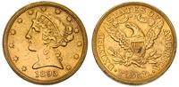 5 dolarów 1893, Filadelfia, złoto 8.28 g