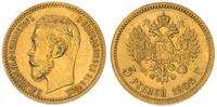 5 rubli 1900, Petersburg, złoto 4.29 g