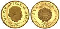 100 forintów 1968, złoto 8.40 g