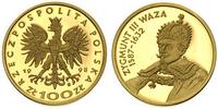 100 złotych 1998, Warszawa, Zygmunt III, złoto 8