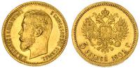 5 rubli 1901, złoto 4.30 g