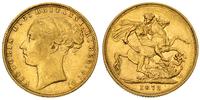 1 funt 1872, Londyn, złoto 7.94 g