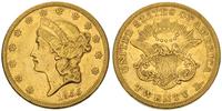 20 dolarów 1855/S, San Francisco, złoto 33.28 g