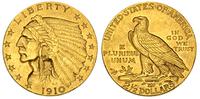2 1/2  dolara 1910, Filadelfia, złoto 4.19 g