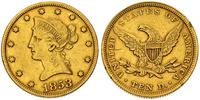 10 dolarów 1853, Filadelfia, złoto 16.60 g