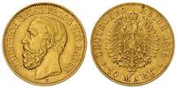 10 marek 1876/G, Karlsruhe, złoto 3.93 g