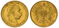 10 koron 1897, złoto 3.37 g
