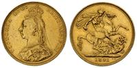 funt 1891, Londyn, złoto 7.97 g