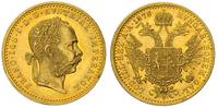 dukat 1878, Wiedeń, złoto 3.50 g