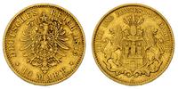10 marek 1875, złoto 3.91 g, Jaeger 202