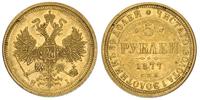 5 rubli 1877, Petersburg, złoto 6.56 g