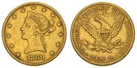 10 dolarów 1880, złoto 16.62 g