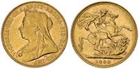 1 funt 1899, Londyn, złoto 7.97 g