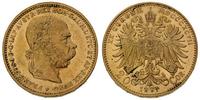 20 koron 1897, Wiedeń, złoto 6.79 g