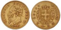 5 lirów 1863, Turyn, złoto 1.56 g