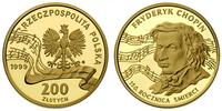200 złotych 1999, Fryderyk Chopin, złoto 15.50 g